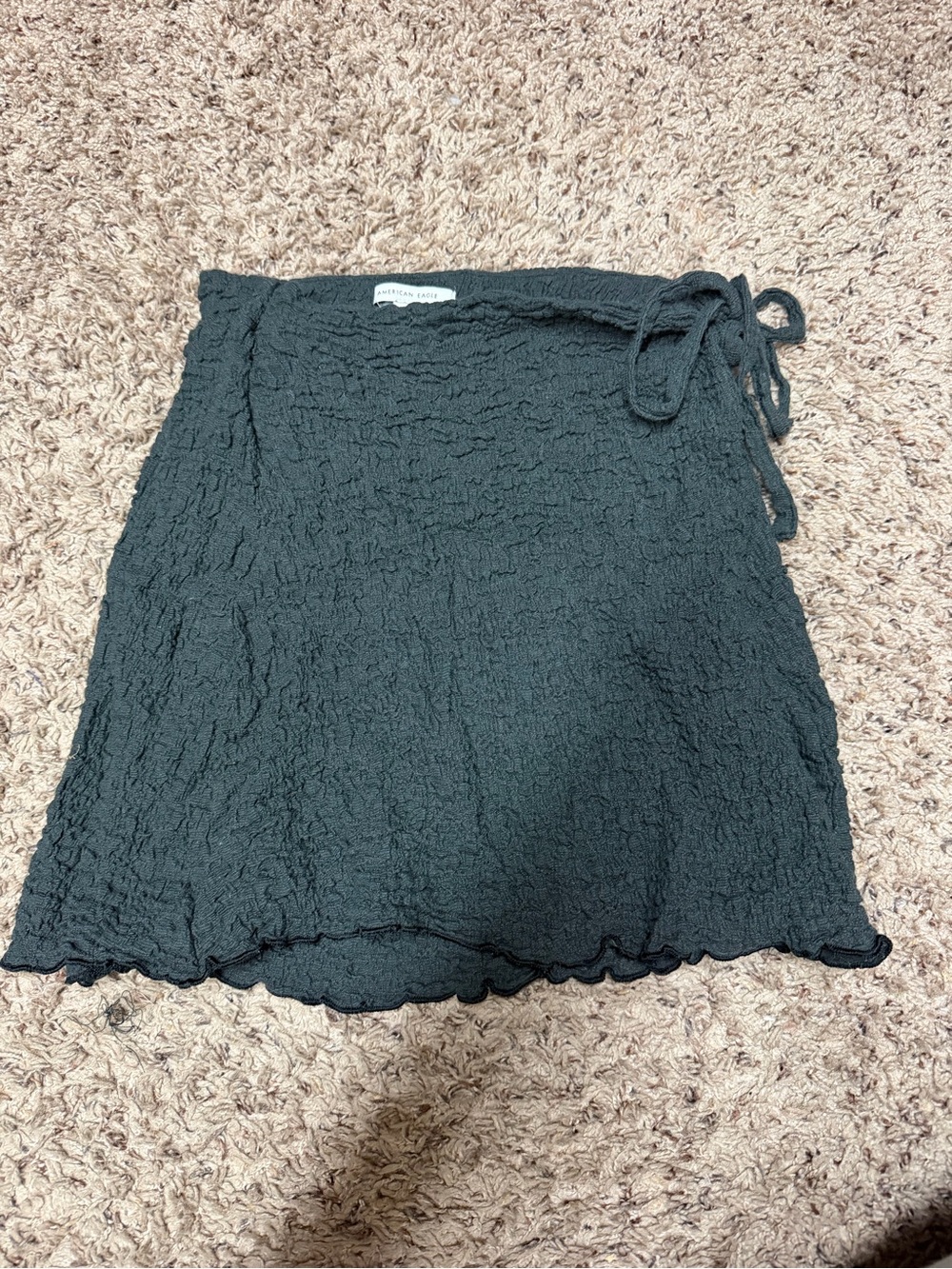 American Eagle high waisted wrap front mini skirt